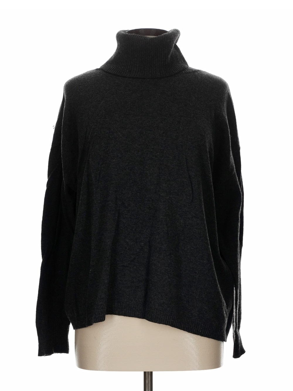 Z SUPPLY Charcoal Turtleneck Sweater Large Gray